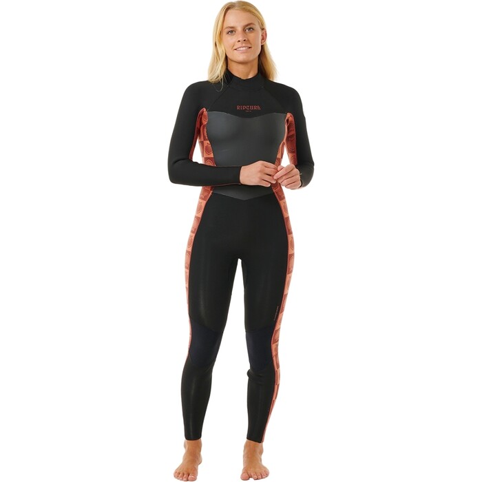 2024 Rip Curl Womens Dawn Patrol SUB 3/2mm Back Zip Wetsuit 151WFS - Rust